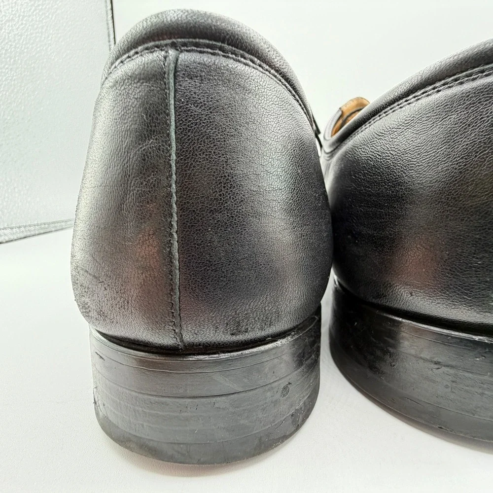 Magnanni Federico Oxford Shoes Mens Sz 11.5 D Black Leather‎ Cap Toe 12654 READ